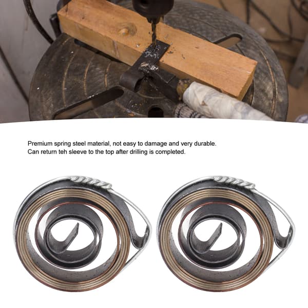 2-pack 8 mm x 35 mm spiralfjäder för svarvpinolmatning 0.15