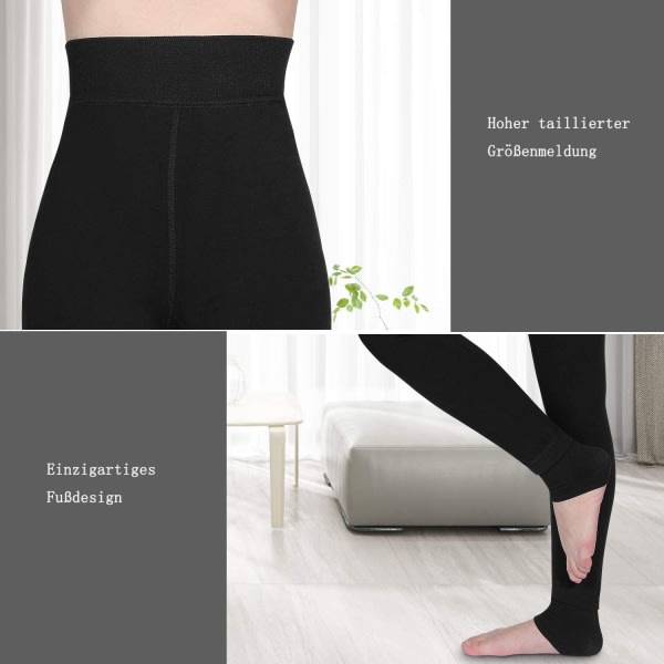 CDQ Vintervarme Leggings, 2-delt Kvinders Tyk Fløjlforet