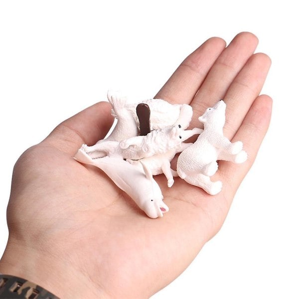 6 kpl Mini Eläinhahmoja Lelulelu Simulointi Napapiirin Merieläimet Eläinhahmosetti Eläinten Oppimismallit Hahmot Lahja lapsille