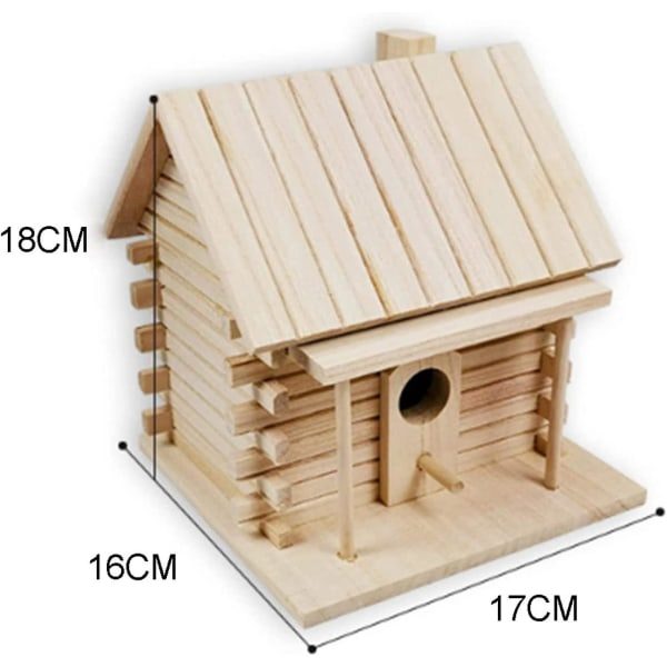 Puinen riippuva lintukodit BirdHouse ulkokäyttöön