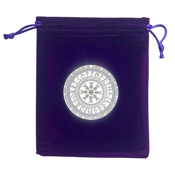 Tarotkort Sammetsoppbevaringspose Smykkepose Oracle Card Organizer Brettspillkort Snøring Pose Heksekunsttilbehør 13