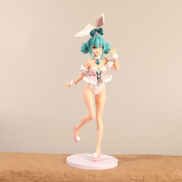 27cm Sexig kaninflicka Anime Figurer Desktop Ornaments Heminredning