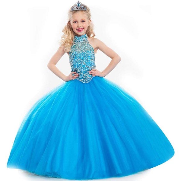 Prinsesse Elsa Kostume Tilbehørs Sæt til Børn, Inkluderer Fletning, Tiara, Handsker og Tryllestav 9pcs - blue (wig)