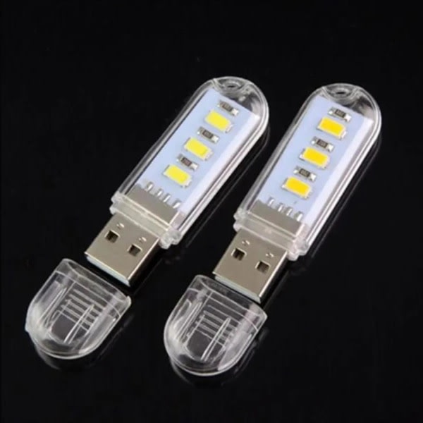 2 stk USB nattlampe Lampe Energisparende USB Datamaskin Tastatur Bordlampe For Datamaskin Bærbar PC Belysning qd best Hvit Lys