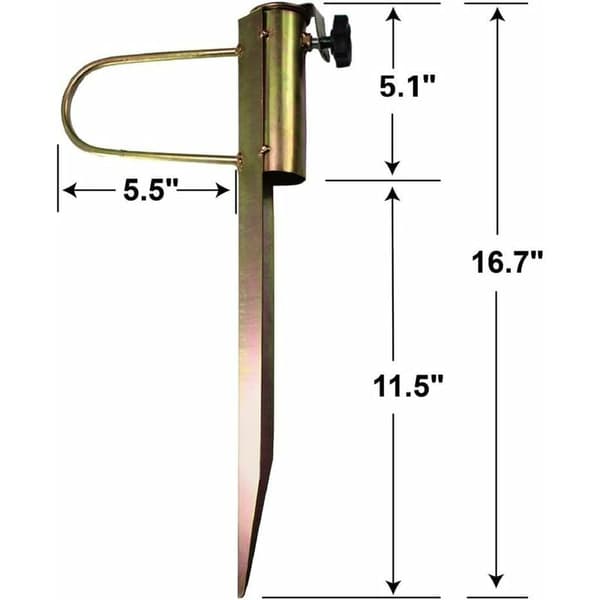 Parasolfod til parasol eller paraply, egnet til diameter 32-38 mm