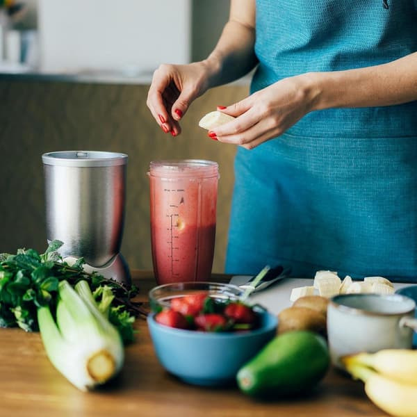 Blenderkopp och bladbytesats, 32 oz stor kopp med lock, passar NutriBullet 600w/900w