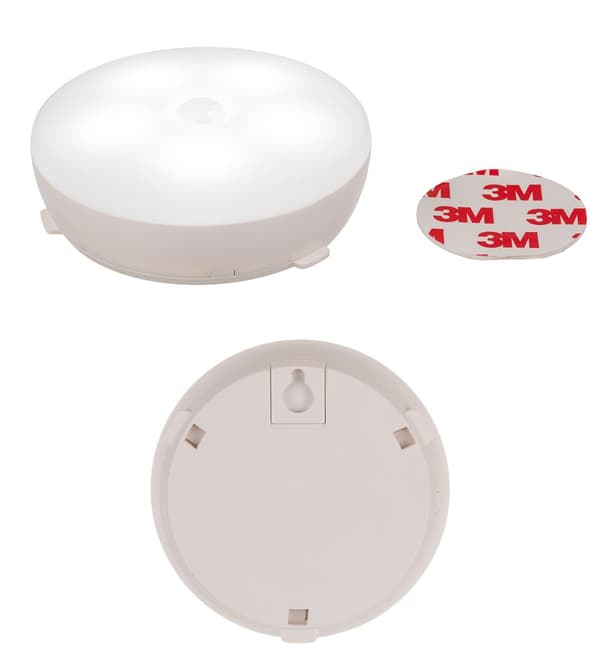 Nattlampe med bevegelsessensor White Vit