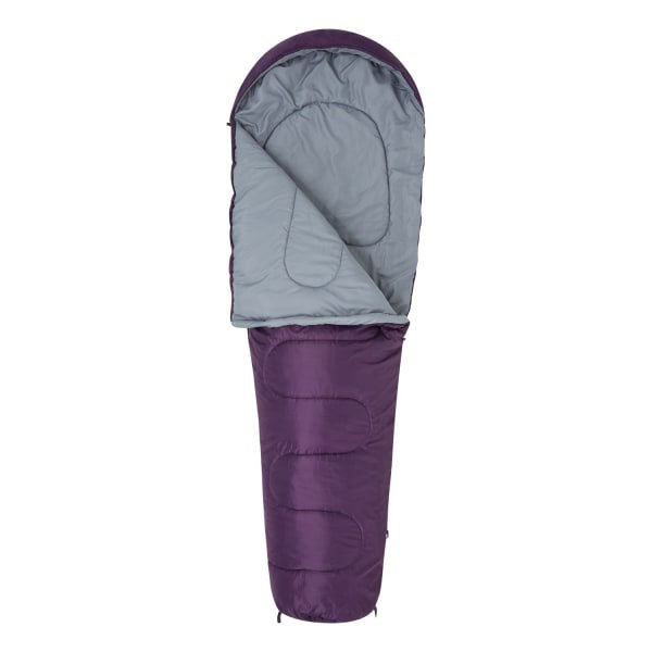 Mountain Warehouse Unisex Vuxen Basecamp 250 Sommar Mumie Sovsäck Lila One Size