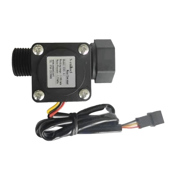 DN15 1-30L/min Vandstrømsensor G1/2 4-punkts Flowmåler Tæller Vandkontrolkontakt til Vanding Kemisk Industri