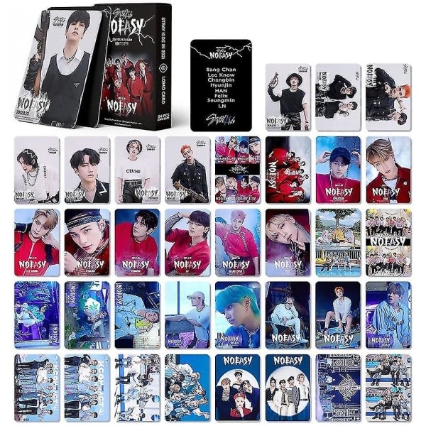 Straykids Lomo-kort 55st Straykids Noeasy Albumkort Minikort for fans Straykids Merchandise Posterkort (svarte)