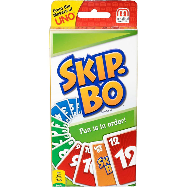 Skip Bo Card Game 162 st The Mind Card Game Familiekortspil Numbers Underhållning Kortspil for barn og familier eller venner (FMY)