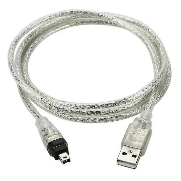 USB-hane til Firewire Ieee 1394 4-bens Ilink-adapterkabel 1394-kabel til Sony hvid