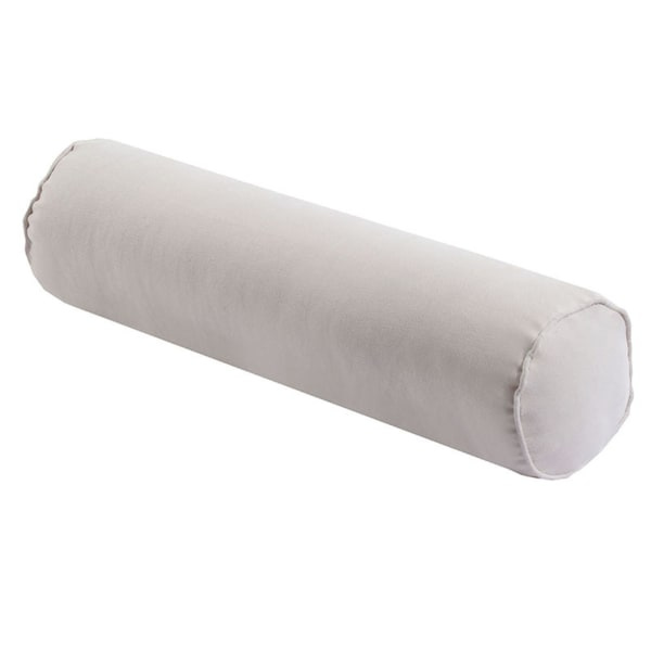 Nackrulle Cervikal Kudde Nacke Smärtstillande Memory Foam Nackkudde Säng Rundhals Sovkudde Cylinder Midja Benkudde Vit White