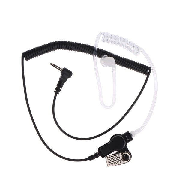 1 stk 3,5 mm dold akustisk øretelefon Hodetelefoner Tettsittende lyd Svart one size Black one size