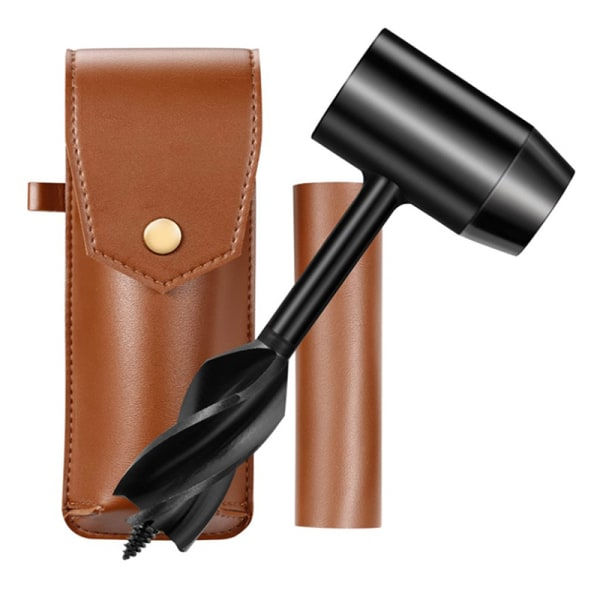 Multifunktionell Survival Settlers Tool Bushcraft Handskruv Black