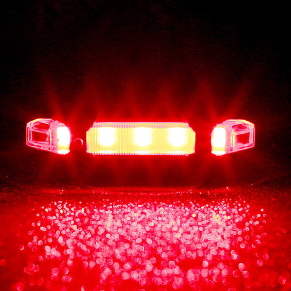 LED-sykkelbagasjelys, vanntett, for fjellsykler, bakre, se en størrelse A one size