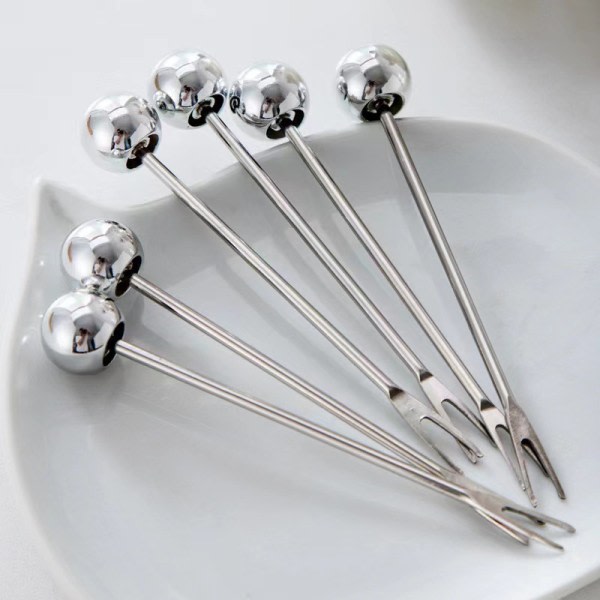 6 stk rustfrie gafler med oppbevaringsboks Björnredskap for A3 one size A3 one size