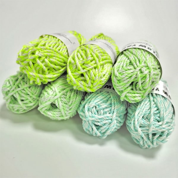 DIY Glow in the Dark Garn Blandet Farve Glow Garn Lysende Garn til hækling Realisere Nul - 7