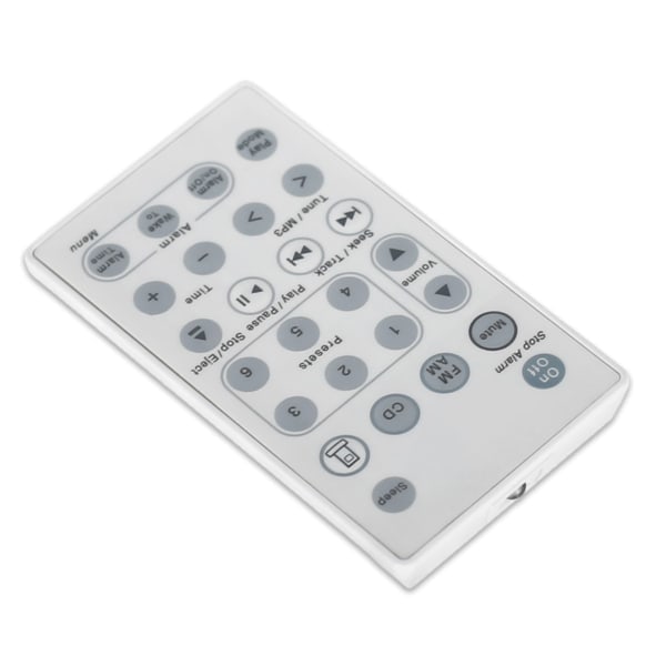 Universell ersättningsfjärrkontroll Passar för ljud för Touch Wave Music Radio System CD AWRCC1/2/3 Vit Inget batteri