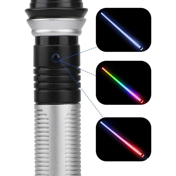 Induktion färg ändra svärd hår lightsaber suit seven colo Multicolor Telescopic