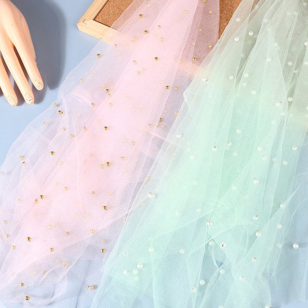 Nagelfotografering rekvisita gasväv med pärlfotograferingsbakgrund rosa