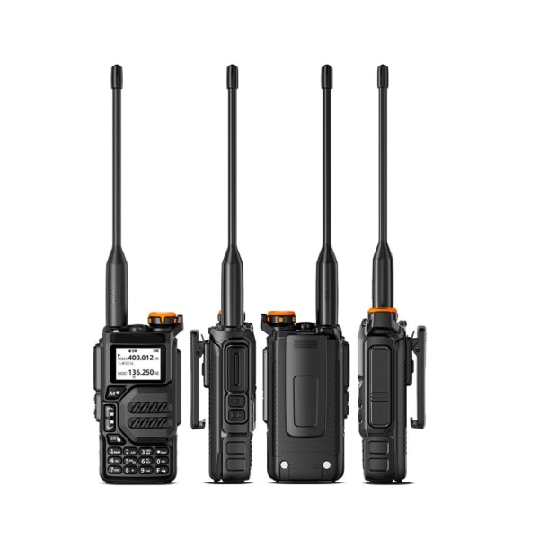 Walkie Talkie UHF-VHF UV-K5 Long Range Receiver Air-Band Scrambler Type-C Laddare Trådlös Frequency Copy NOAA FM Radio