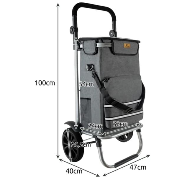 Shopping Cart Foldable with Bag – 40L