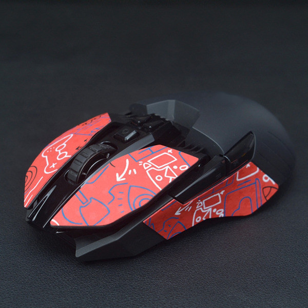 Musehudssider klistremerker Svettebestandig greptape Sklisikker firfislehud for Logitech G900 G903 Hero Sugesvetteklistremer null - 14