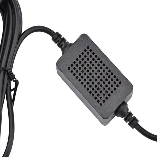 12V~24V til 5V 3A Mini USB strøm 3-lednings bil ladekabel null - Bøy høyre