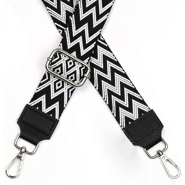 Justerbar axelrem till väska 5 cm bred axelrem, 80 Bright silver spänne Bright silver buckle Width 5CM