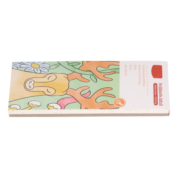 Måla med vattenböcker 20 mönster Intressant pedagogisk DIY Färgläggning 19x8cm Bärbar akvarellbok för leksakstyp2
