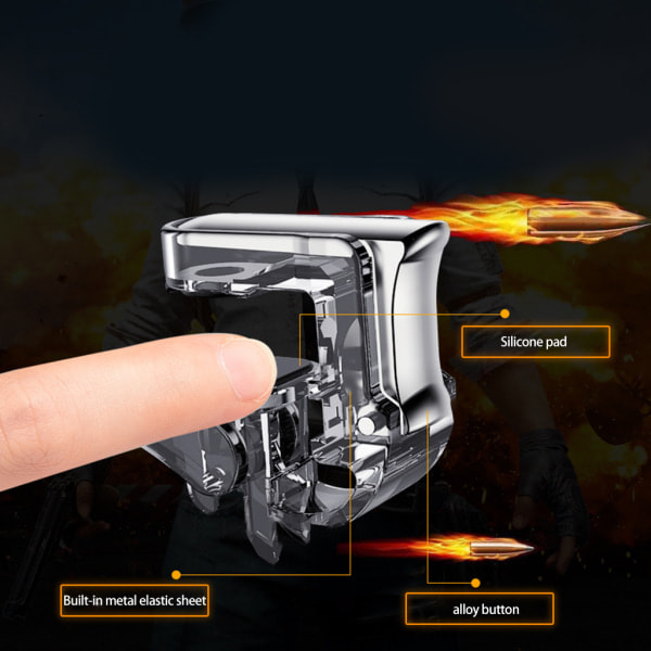 Spelkontroll för PUBG Mobile - Gamepad-utlösare, siktknapp, joystick i metall för Android-mobiltelefoner