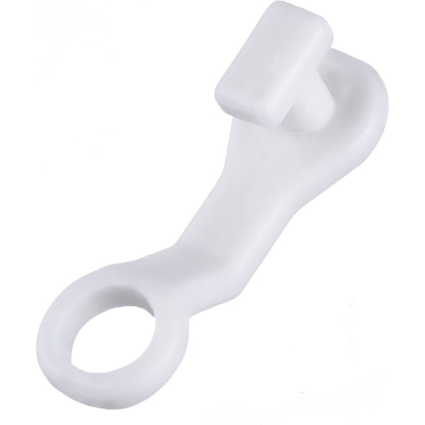 Gardin glidkrokar Vit plast gardinkrok (50 st, vit)
