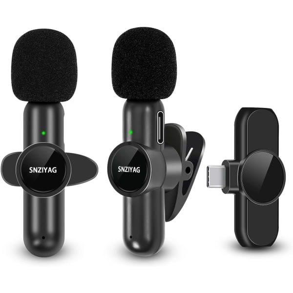 Trådløs Lavalier Mikrofon til Android Telefon, Plug-Play CDQ