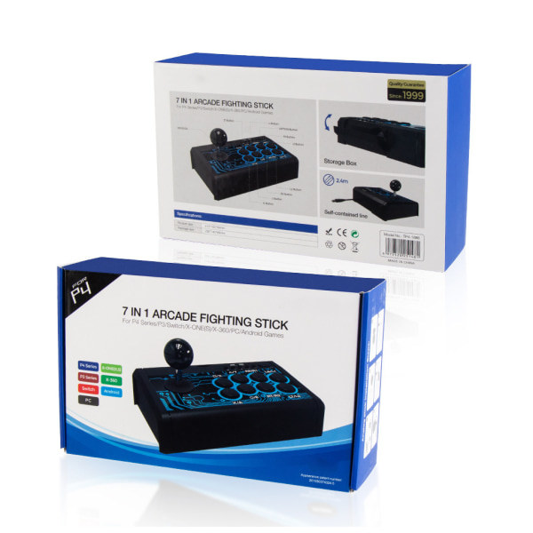 Retro Arcade Station Spelkonsol USB Speljoystick Rocker Fighting Controller för Spelmaskin