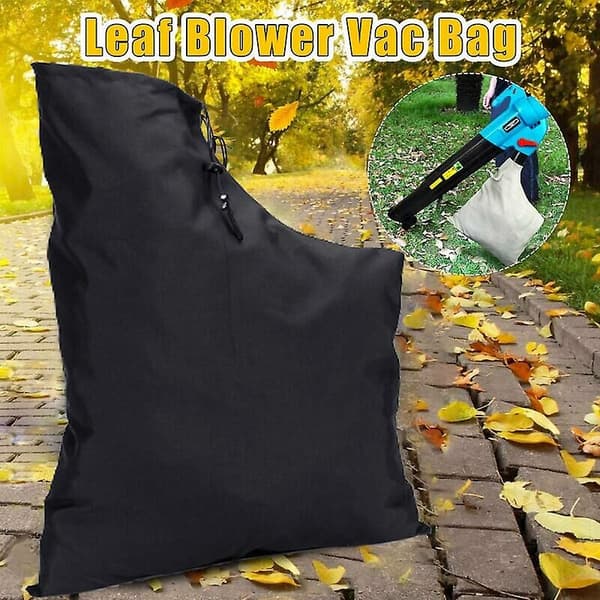 Haveshredder Kraftig Polyester Løvblæser med Lynlås Sort