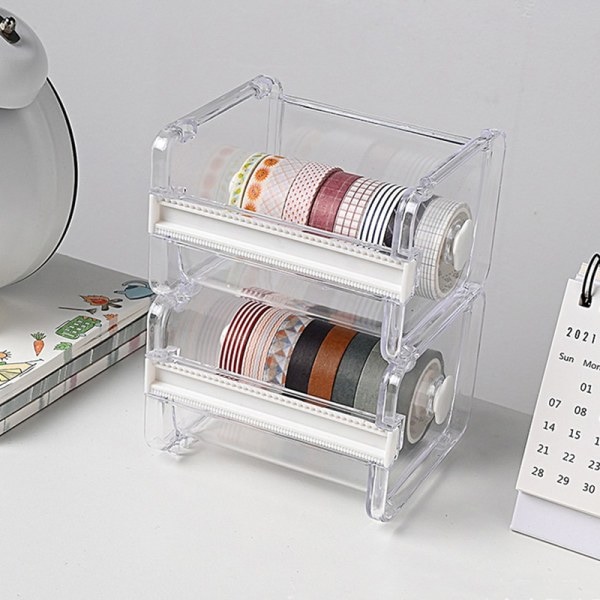 Maskeringstejp ter Washi Tape Storage Organizer ter Kontorstejp D klar one size