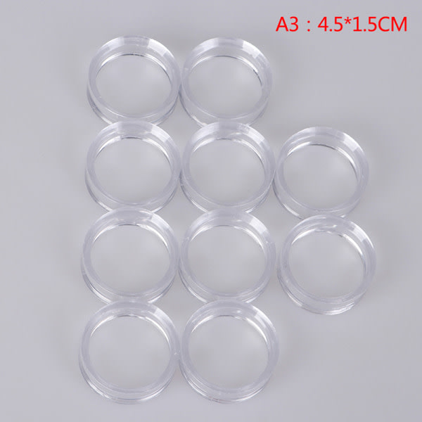 10 stk Akryl Klar Display Stativ Sfæreholder for Krystall 4.5*1.5CM