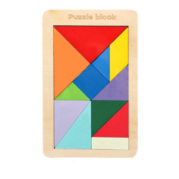 Puupalikat magneettiset Tetris lapsille vauvoille opetuslelut Venäjä 3D palapeli malli Classic Thin Tetris (5mm paksu)