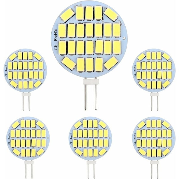 G4 LED-lampa kallvit 6000k 3w 6-pack