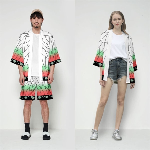Demon Slayer Kimetsu No Yaiba Haori Kimono Cosplay Kostyme Kamado Nezuko Kappa Skjorte Halloween Kostymer for Barn Voksen style6 M