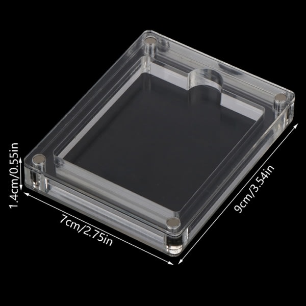 För GAMEBOY GB GBC Tillbehör Game Cassette Box Transparent Di