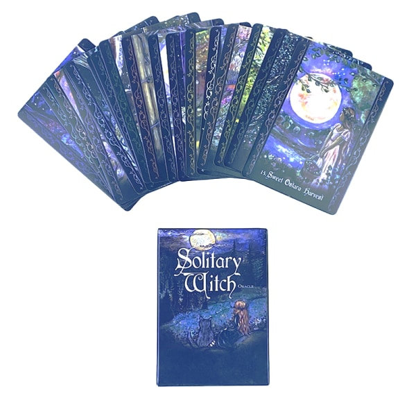 Yksinäinen noita -orakelkorttipakka Tarot-ennustusennustuspakka Monivärinen yksi koko Multicolor one size
