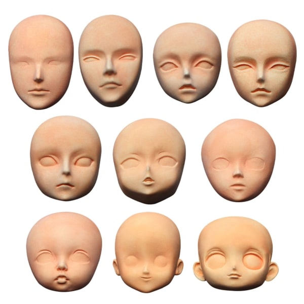 Baby Form Menneskelige Dukker Ansigtsform Silikon Chokolade Slik Form Form Kage Cupcake Topper Dekorationsværktøjer null - 2