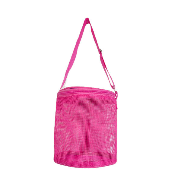 Børne Seashell Mesh Taske Tote Cylinder Shell Samlingsposer Strand
