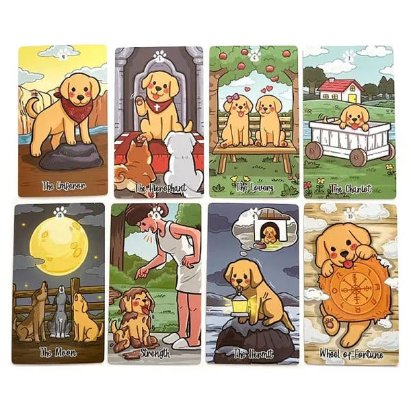Labradorable Tarot-kort profetia öde spådom däck familj Pa En storlek A One size