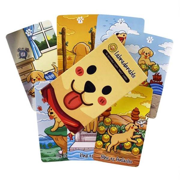 Labradorable Tarot-kort profetia öde spådom däck familj Pa En storlek A One size