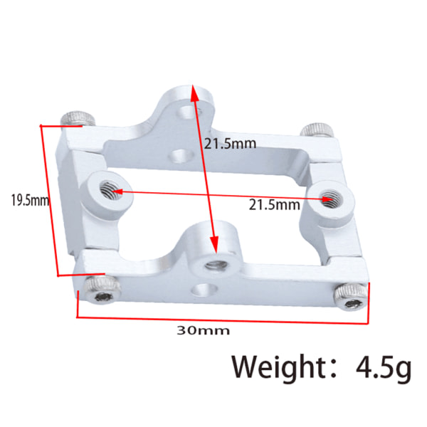 Aluminiumlegering Precisionsstyrservostöd för 1/18 Trx4m Silver