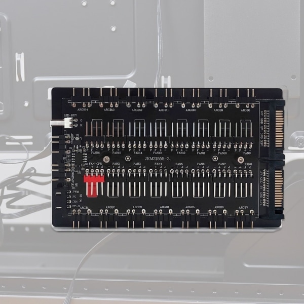 Moderkort 4 Pin PWM Køler Fan Hub Splitter 16 Way Extension SATA Power Port