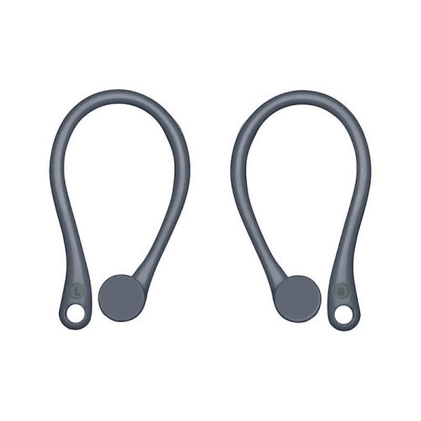Anti-fall Bluetooth-kuulokkeet Korvakoukut Kuulokkeiden suojat Pidike Pehmeä silikoni Urheilukorvakoukut Air-pod 1 2 -kuulokkeiden lisävarusteet Earhook hopeaharmaa Earhook silver gray